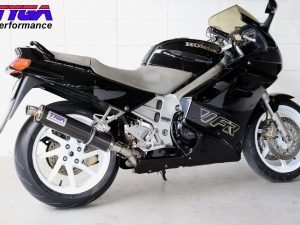 Set, Pipe, R.H Exit, Full Race System, Round Carbon Silencer, VFR750F, 3rd Gen, 90-93