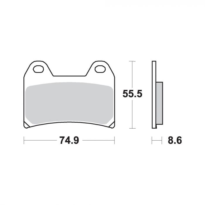 AP Racing SF Supersport Sinter Front Disc Pads - #306SF Aprilia RS250 98-04 - Image 3
