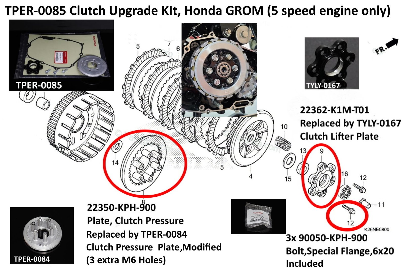 Clutch Upgrade kit, Grom - Image 8