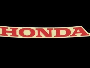 Decal, Honda, 70mm, Red, (no background)