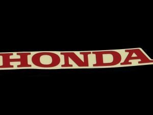 Decal, Honda, 100mm, T3,  Red, (no background)