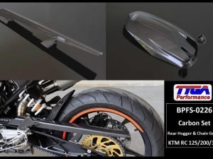Carbon Set,  Rear Hugger and Chain Guard, KTM RC125/200/390