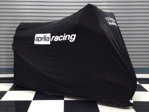 TYGA Bike Dust Cover, Black, Aprilia Racing (Street)