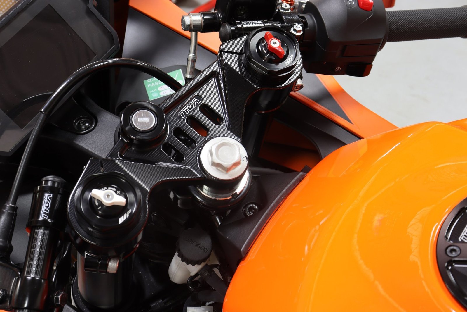 Top Triple Clamp, CNC Black, KTM RC Series (2022-2023) - Image 7