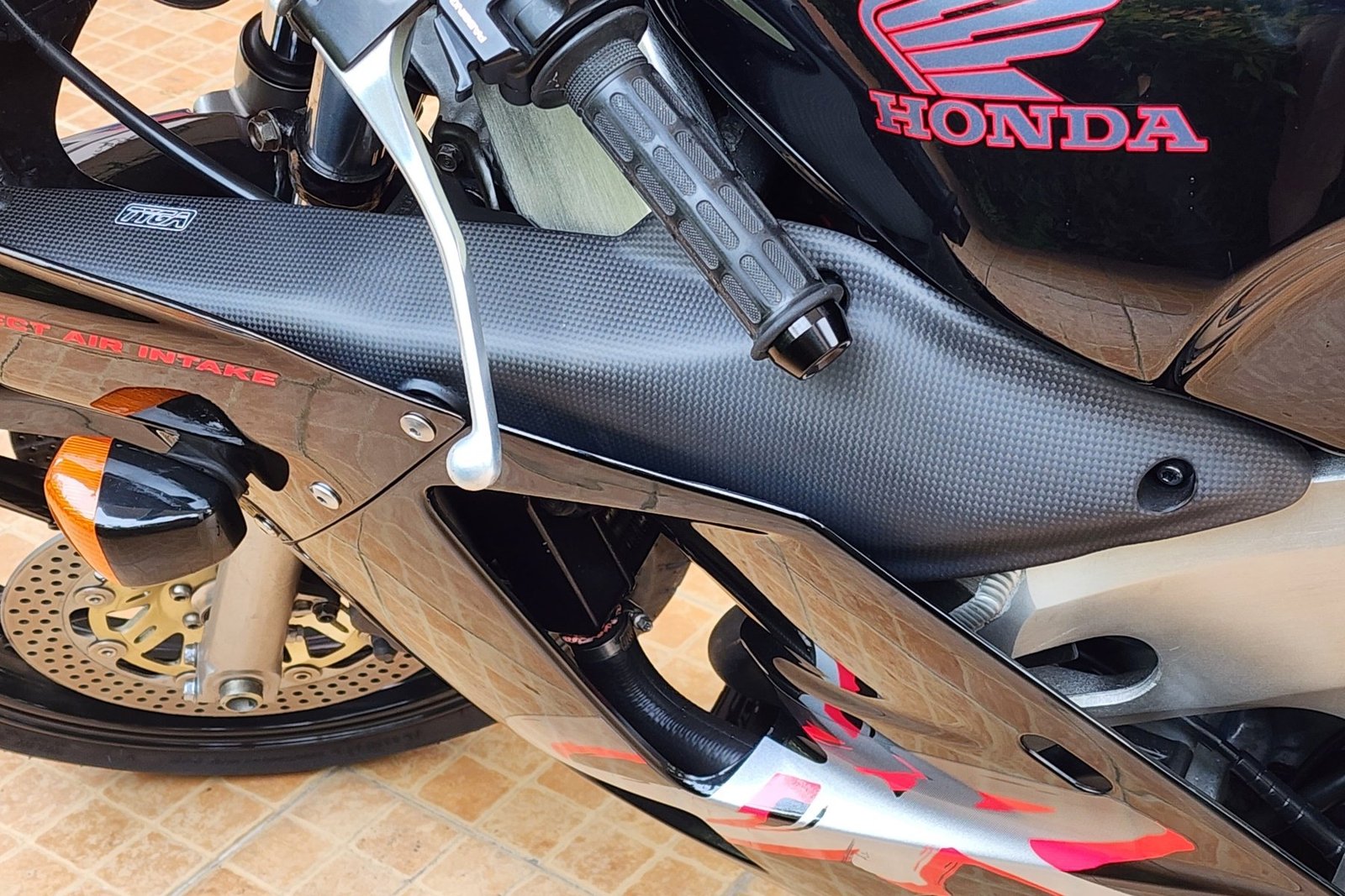 Air Duct, Carbon, Satin, Left, CBR250RR MC22 - Image 3