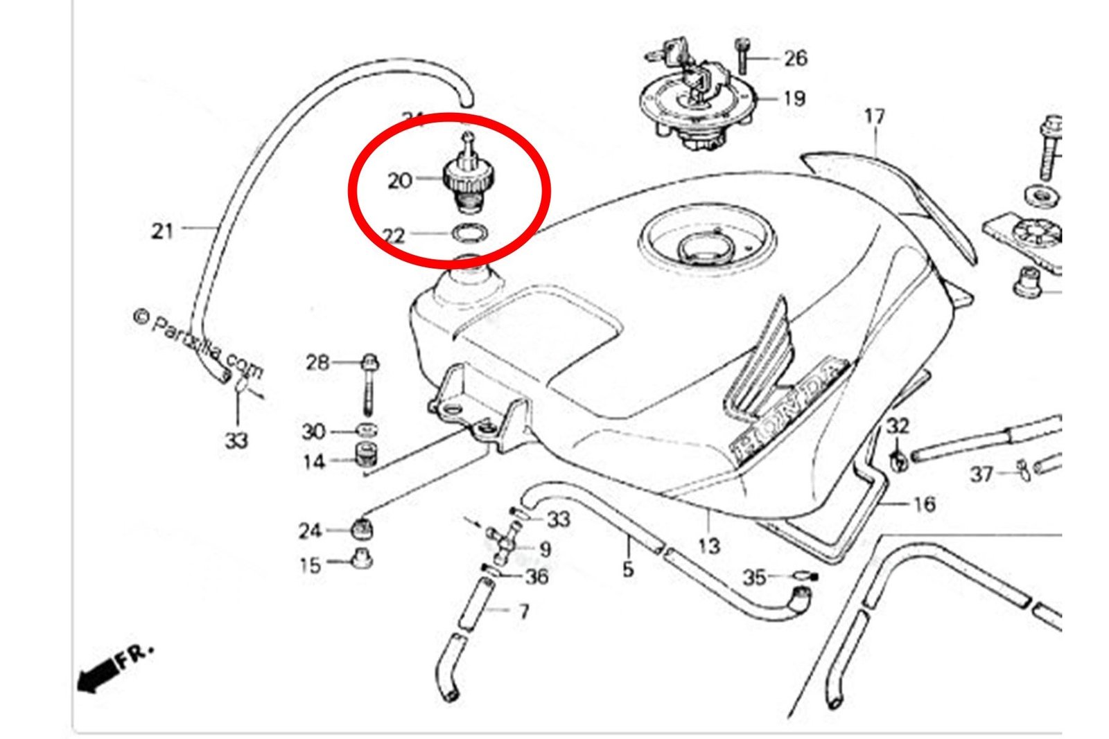 Breather Cap, Aluminium CNC, Honda RC30 / NC30 / MC18 - Image 7