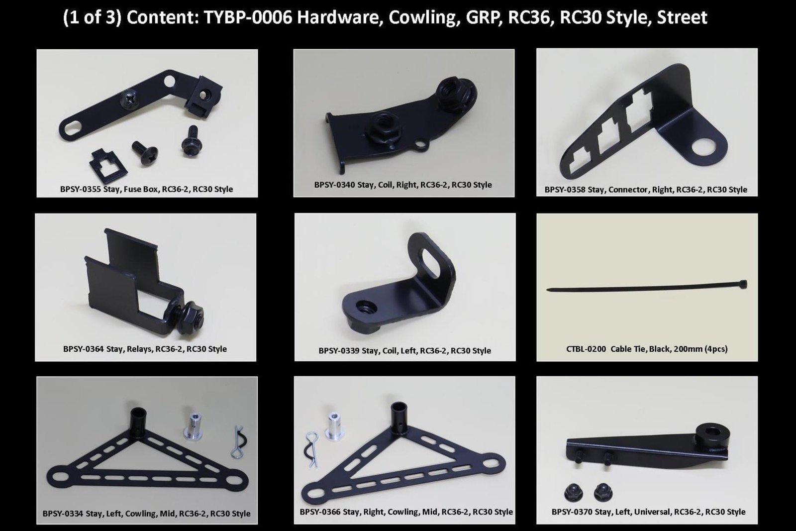 Hardware, Cowling, GRP, RC36, RC30 Style, Street - Image 2