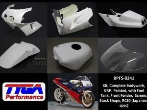 Kit, Complete Painted Bodywork, GRP, with Fuel Tank and Front Fender, Stock Shape, RC30 (Japanese spec)