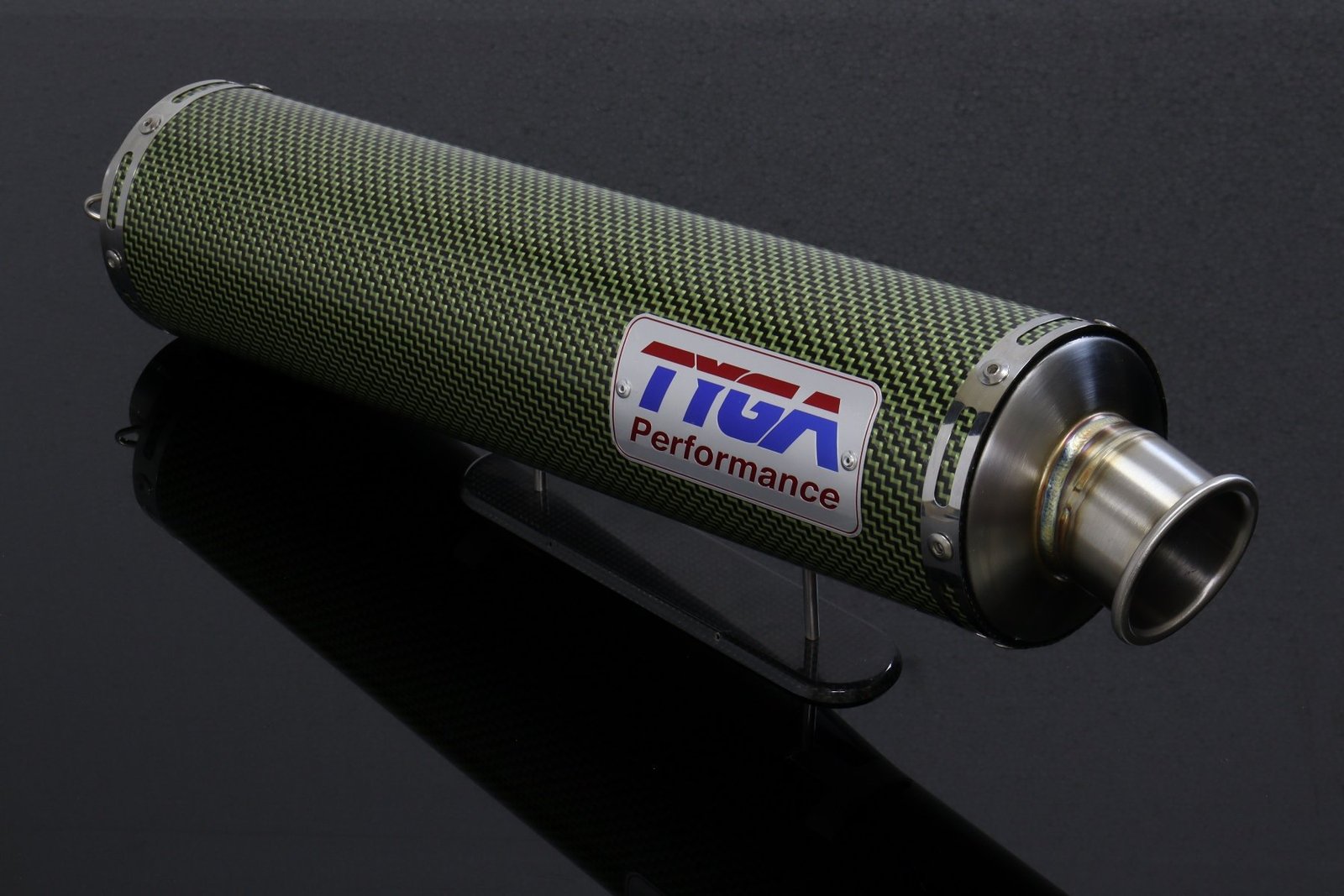 Silencer, Carbon/Kevlar, Round, Four Stroke, 50.8mm. bore, Sleeve, 4 inch X 430mm (No fittings)