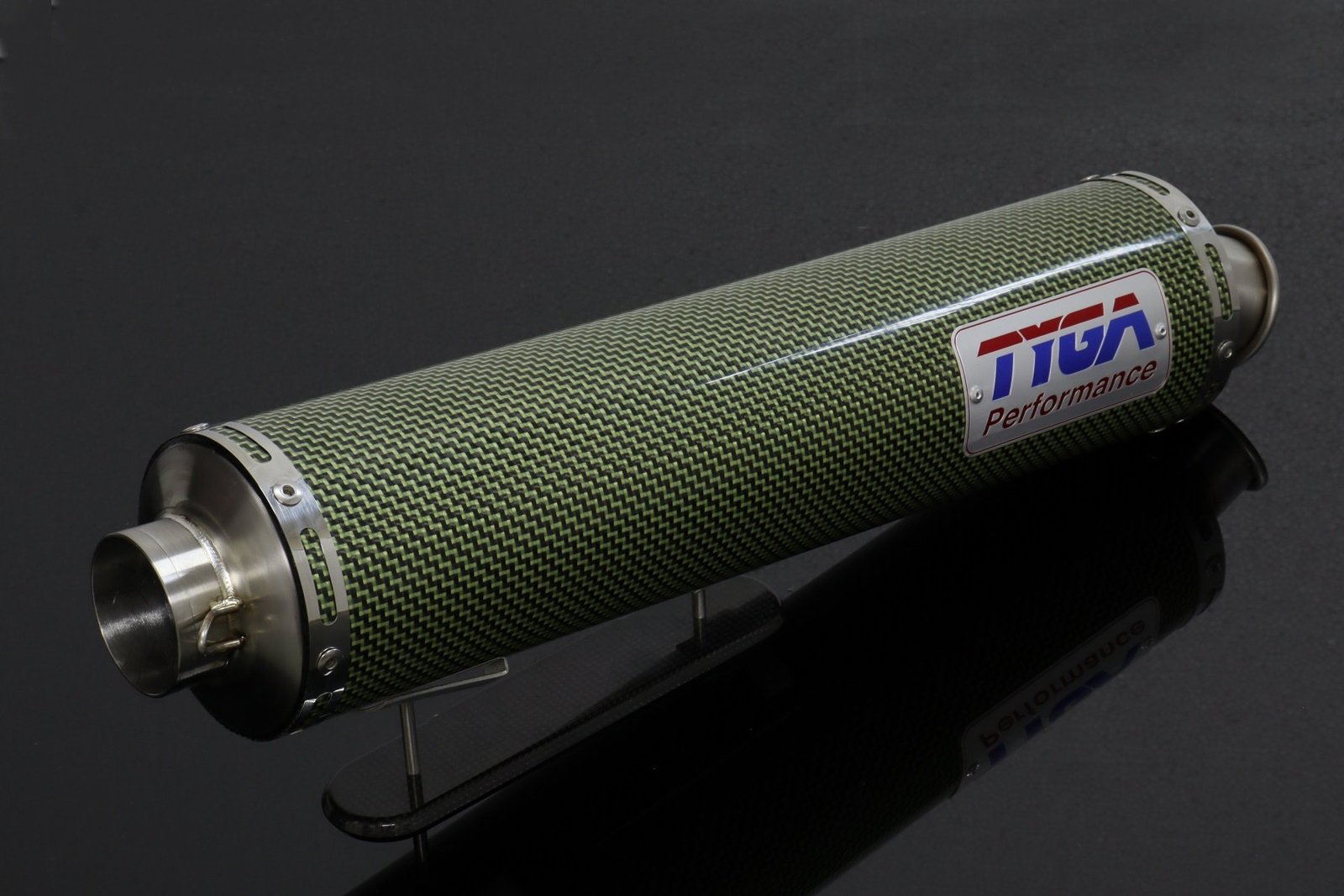 Silencer, Carbon/Kevlar, Round, Four Stroke, 50.8mm. bore, Sleeve, 4 inch X 430mm (No fittings) - Image 2