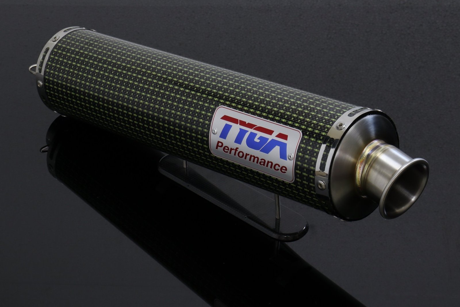 Silencer, Carbon/Kevlar, Round, Four Stroke, 50.8mm. bore, Sleeve, 4 inch X 430mm (No fittings) - Image 4