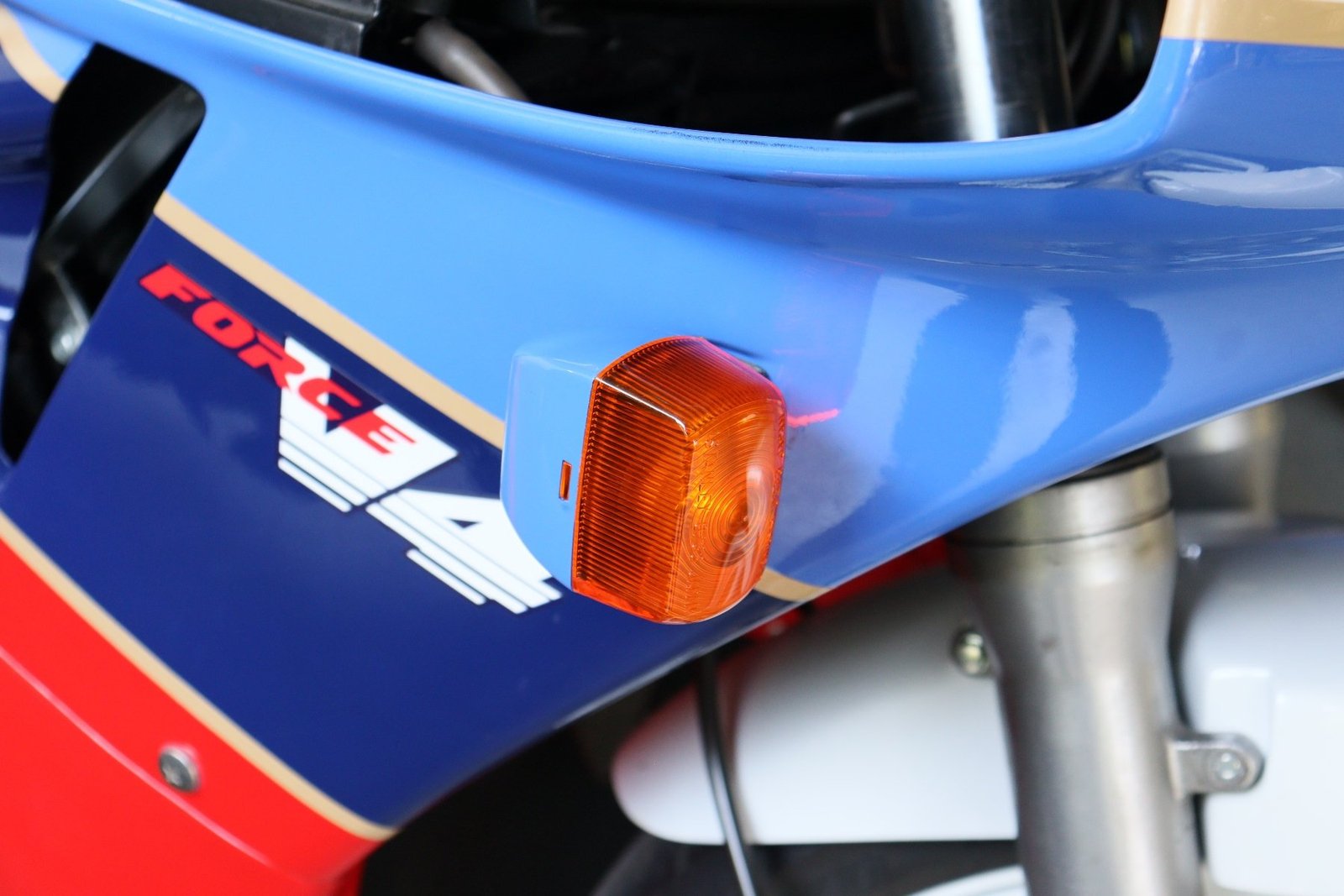 Turn Signal Set, Front, Blue, RC30 Style - Image 4