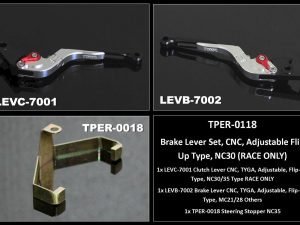 Lever Set, CNC, Adjustable Flip Up Type, NC35 (RACE ONLY)