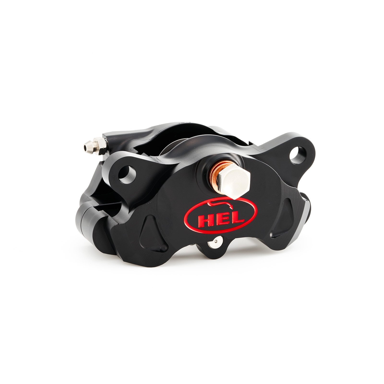 HEL 84mm Solid Billet 2 Piston Rear Axial Brake Caliper Black - Image 4
