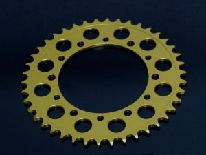 Sprocket, Rear 39T, #520, Stock, Aluminium, (Gold), Yamaha RD350/RZ350 (YPVS Models)