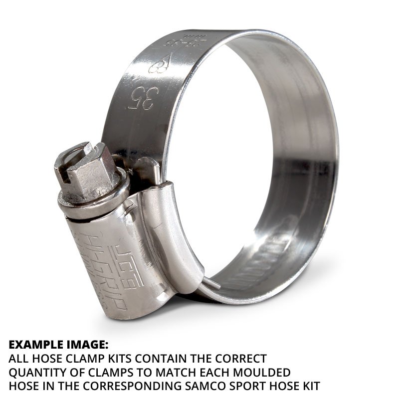 Kawasaki ZX-4R / ZX-4RR 2023 - 2025 Samco Sport Stainless Steel Radiator Hose Clamp Kit