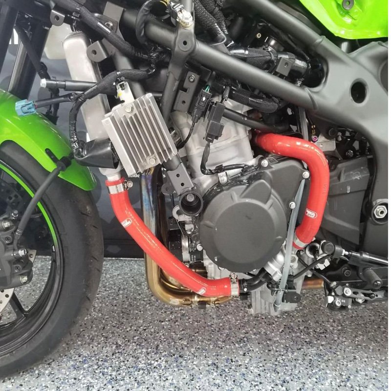 Kawasaki ZX-4R / ZX-4RR 2023 - 2025 5 Piece Samco Sport Silicone Radiator Coolant Hose Kit - Image 5