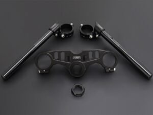 Top Triple Clamp, and Handlebar Clamp Set, Black, Ninja ZX-4R(R)
