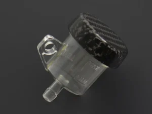 Mini Brake Reservoir, Carbon, Vertical Tube