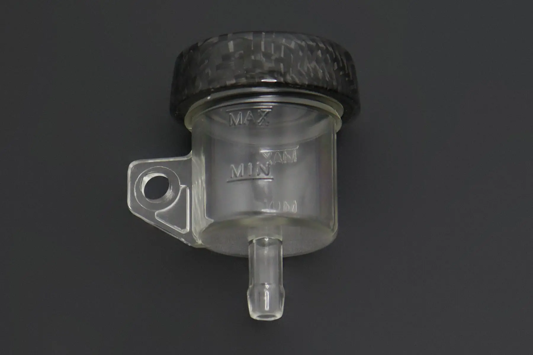 Mini Brake Reservoir, Carbon, Vertical Tube - Image 2