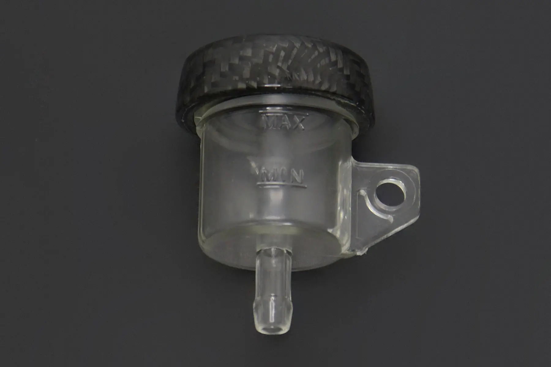 Mini Brake Reservoir, Carbon, Vertical Tube - Image 3