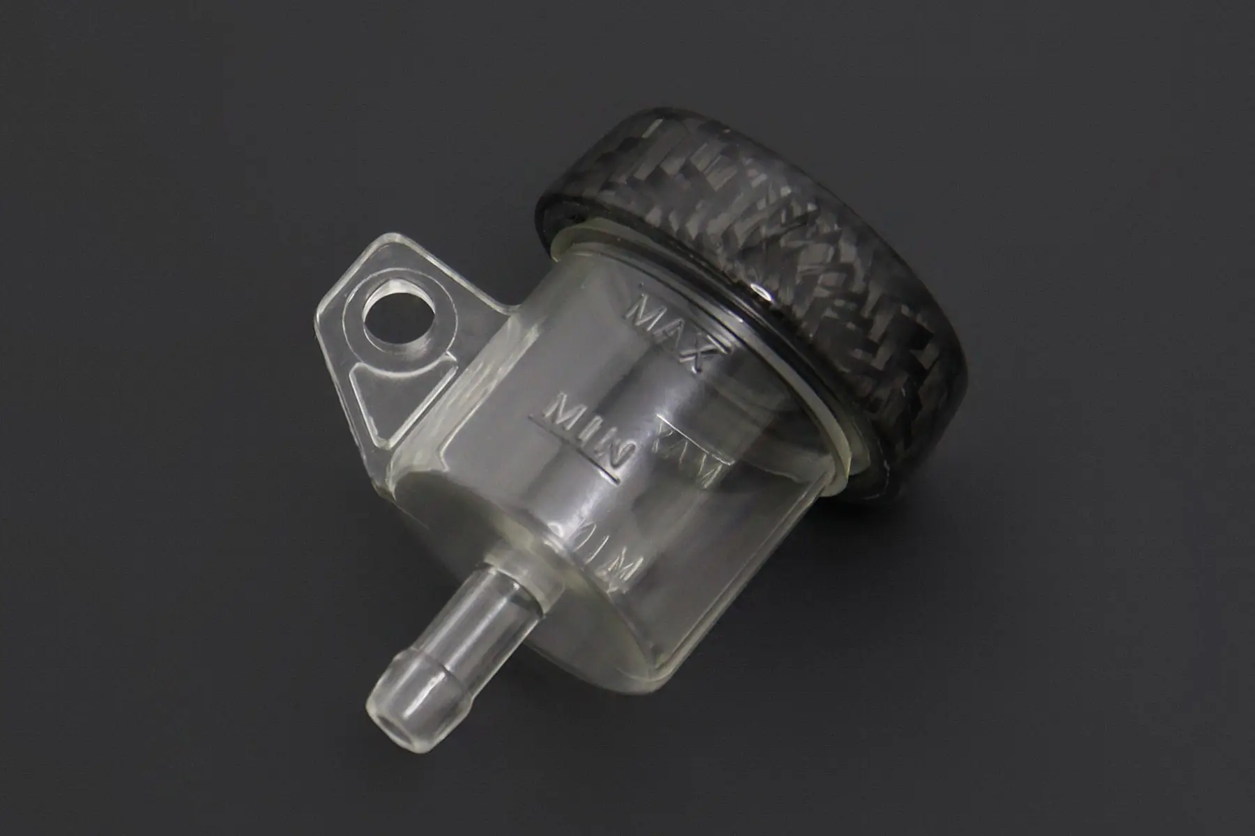 Mini Brake Reservoir, Carbon, Vertical Tube - Image 4