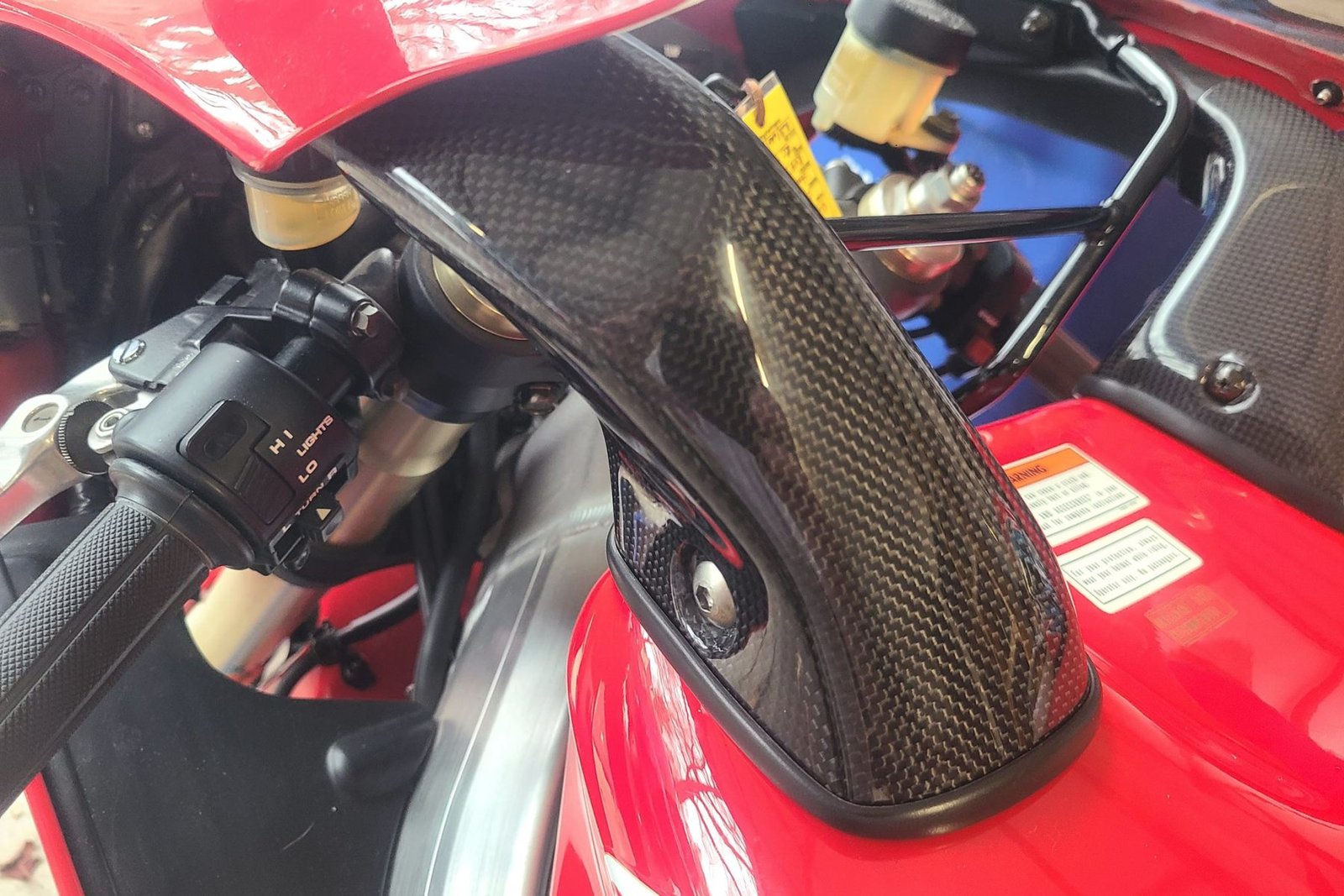 Air Ducts, Pair, Carbon, Gloss, Fuel Tank, Stock Shape, RVF750 RC45 - Image 6