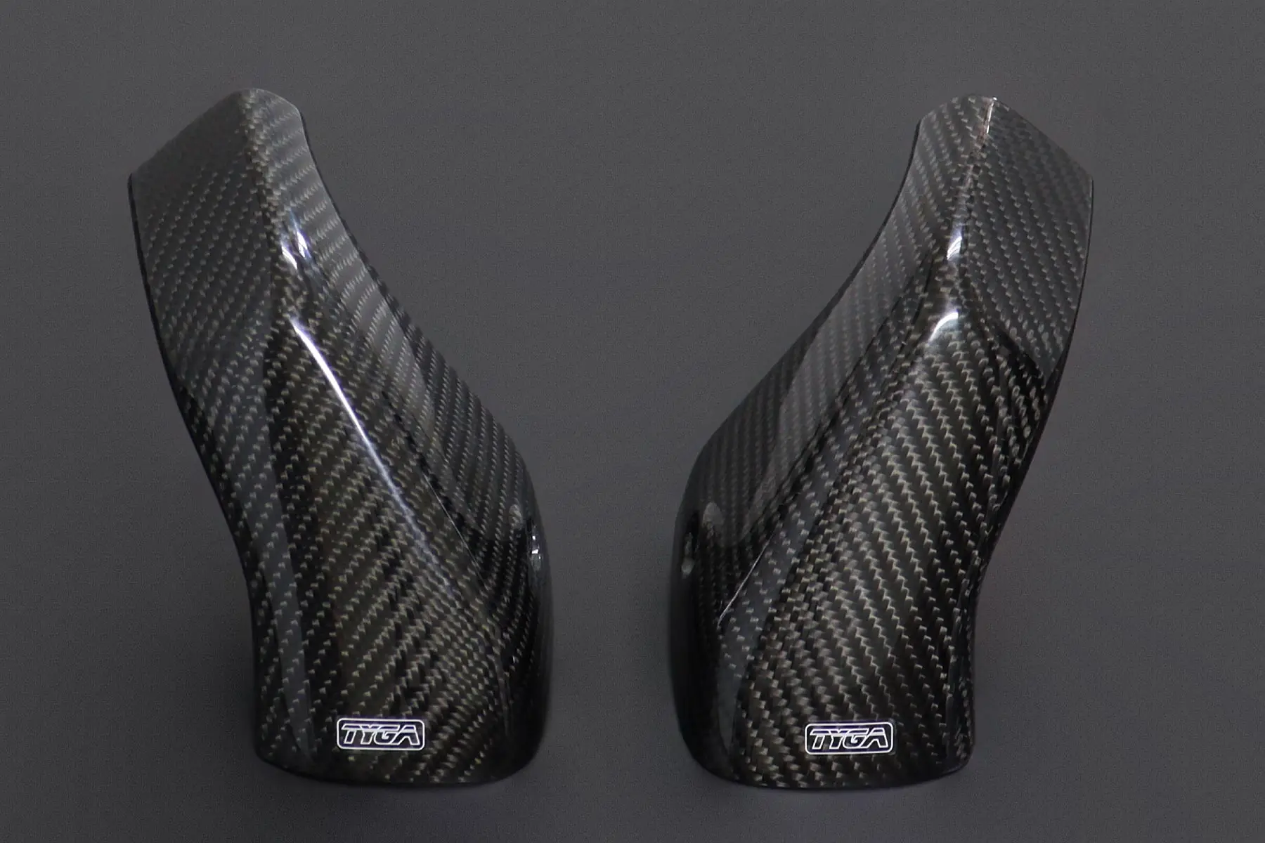 Air Ducts, Pair, Carbon, Twill, Fuel Tank, Stock Shape, RVF750 RC45