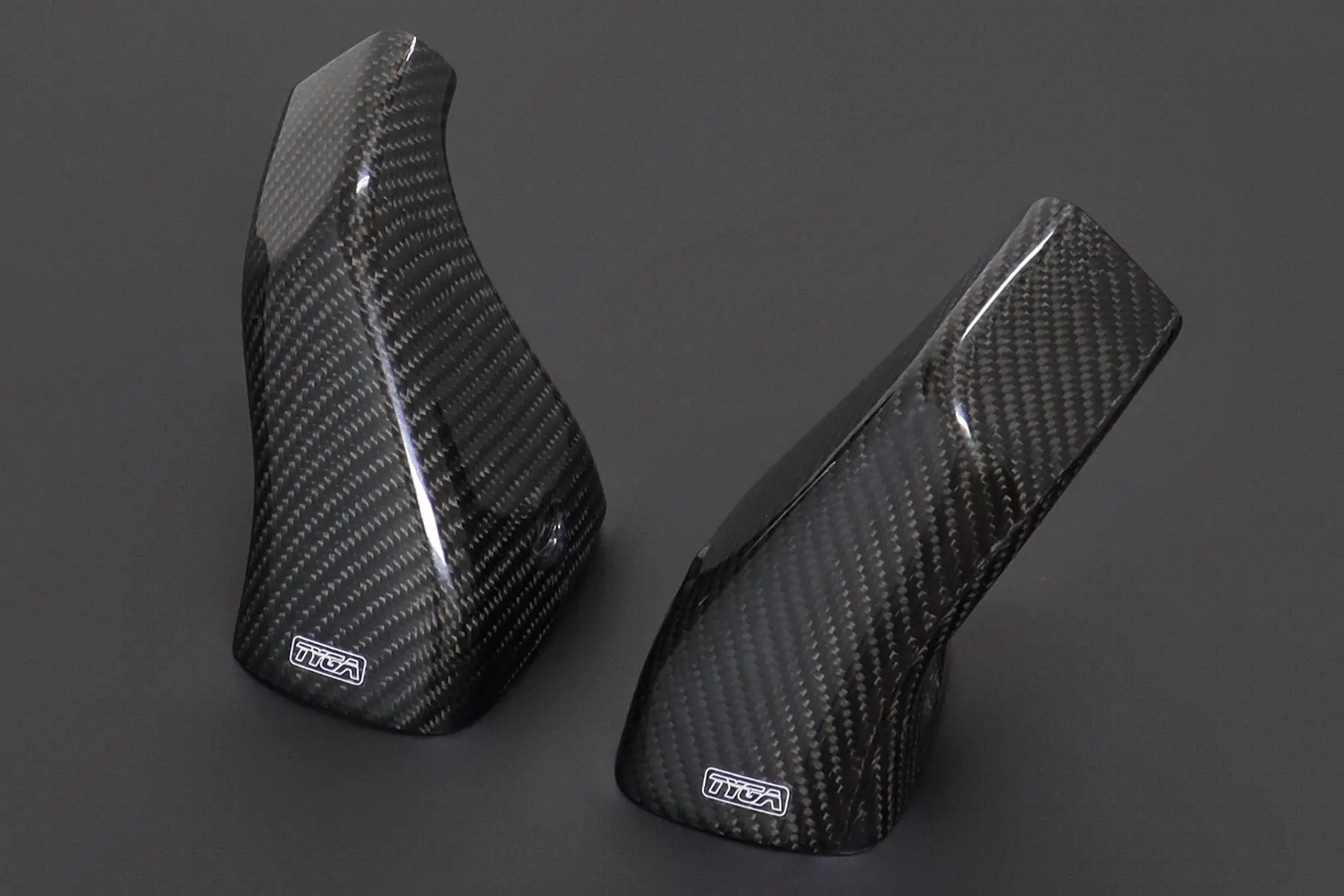 Air Ducts, Pair, Carbon, Twill, Fuel Tank, Stock Shape, RVF750 RC45 - Image 3