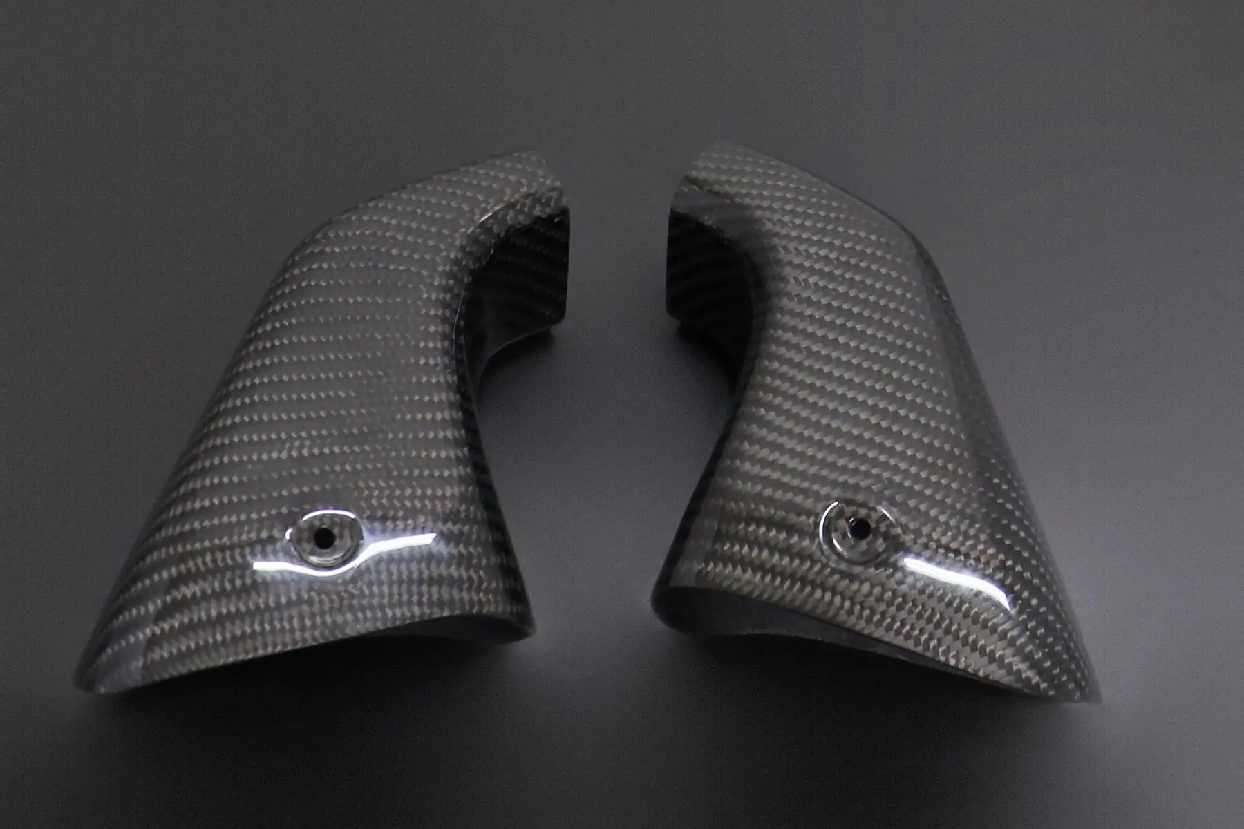 Air Ducts, Pair, Carbon, Twill, Fuel Tank, Stock Shape, RVF750 RC45 - Image 4