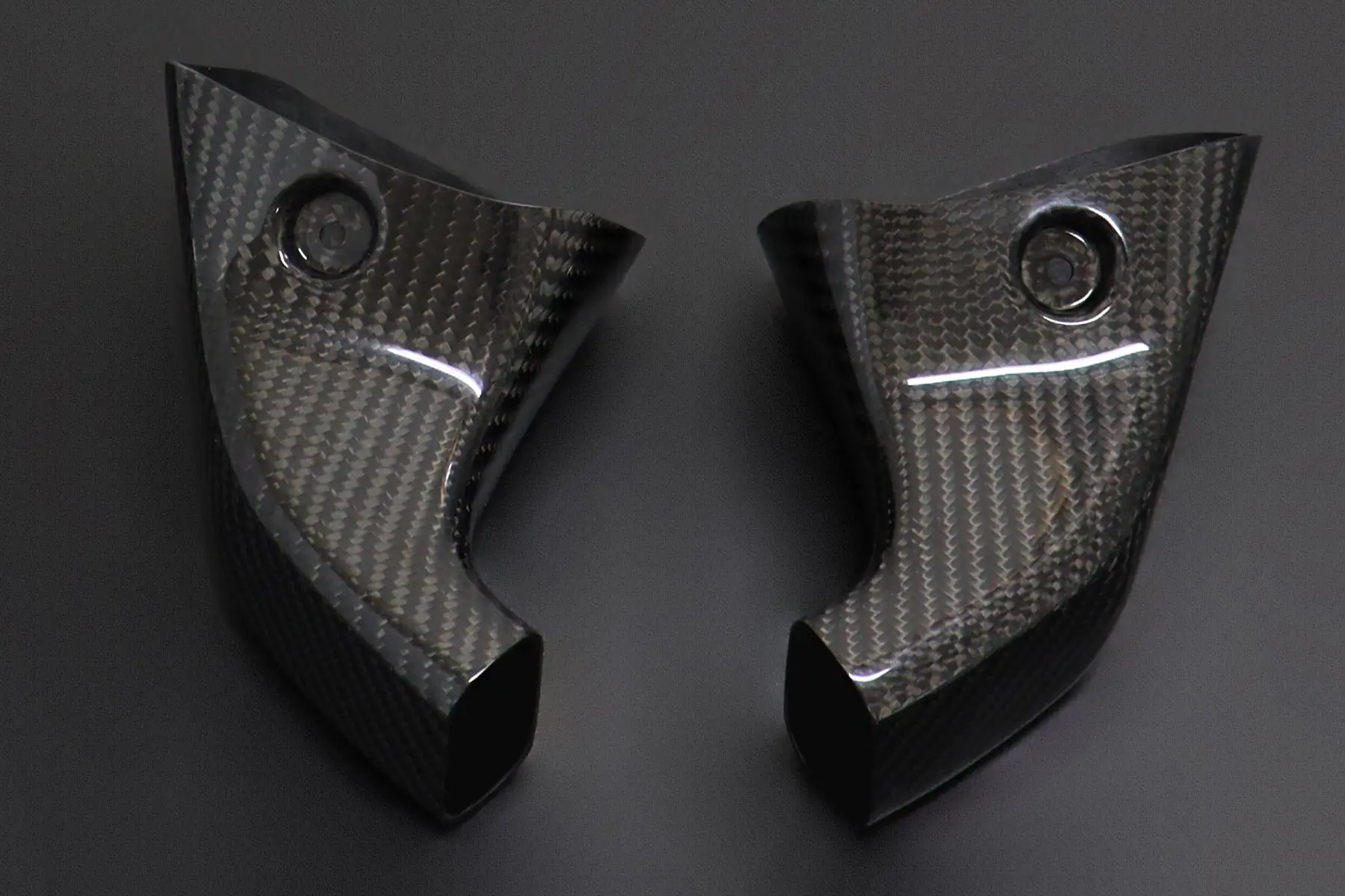Air Ducts, Pair, Carbon, Twill, Fuel Tank, Stock Shape, RVF750 RC45 - Image 5