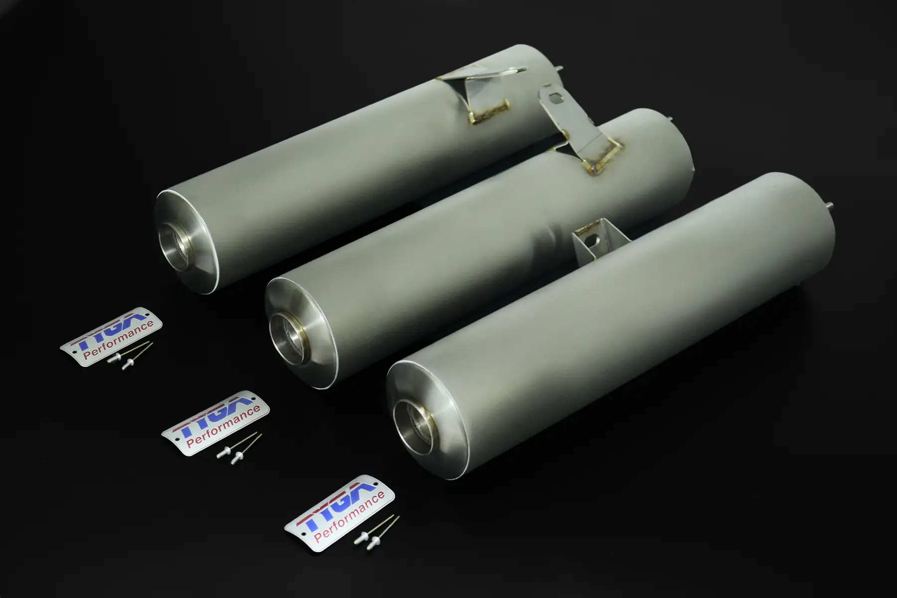 Silencers, Stainless, Set, Bolt-On Replacement, Honda NS400R