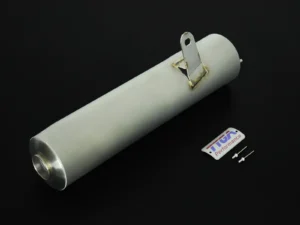 Silencer, Stainless, Left, Bolt-On Replacement, Honda NS400R