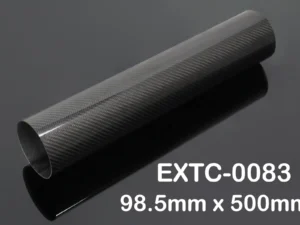 Tube, Carbon, Round, 98.5mm x 500mm