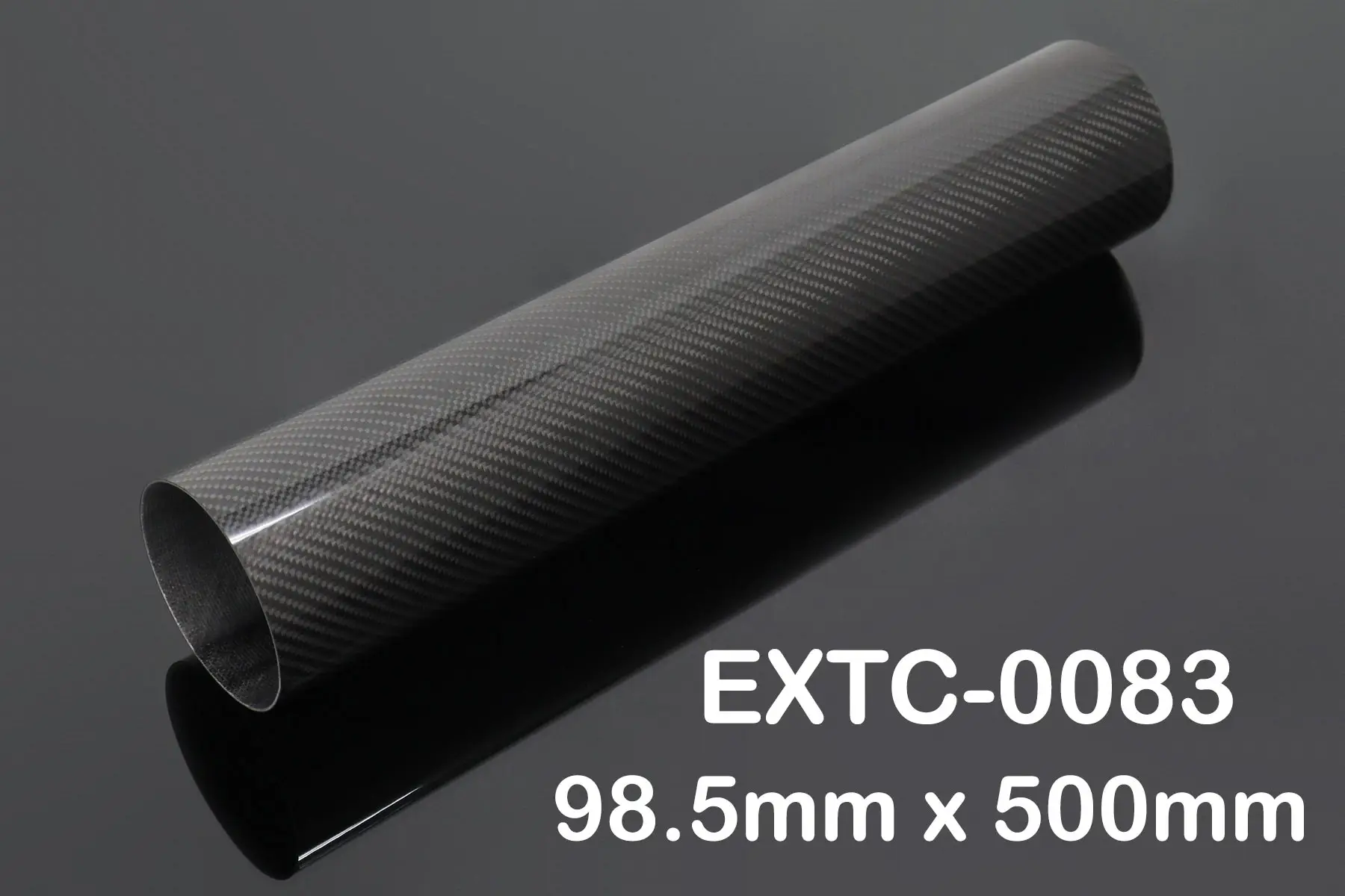 Tube, Carbon, Round, 98.5mm x 500mm