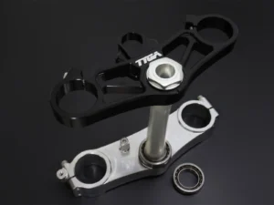 Triple Clamp Set, CNC Silver/Black, Street, SP2