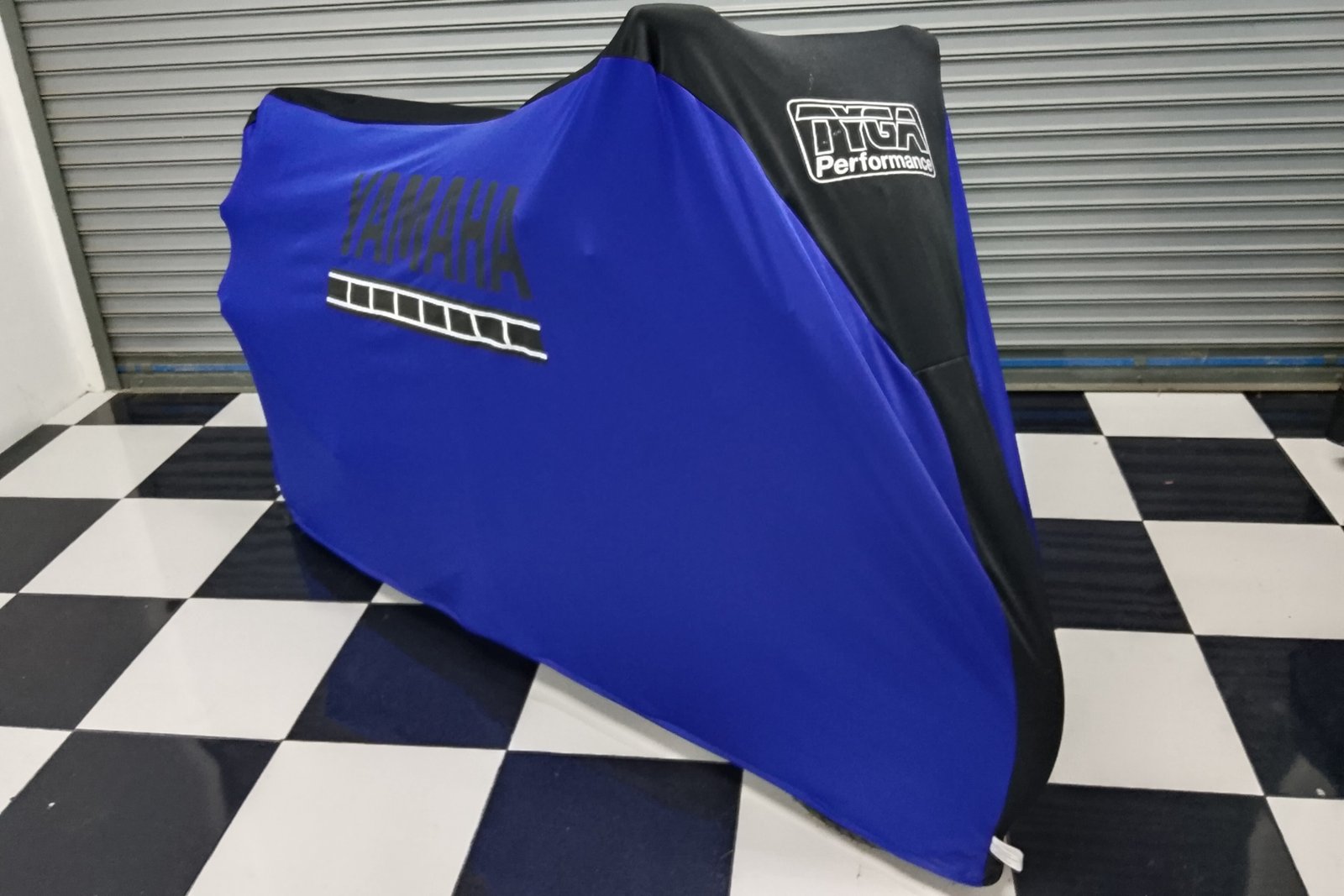 TYGA Bike Dust Cover, Blue/Black, Yamaha - Image 2